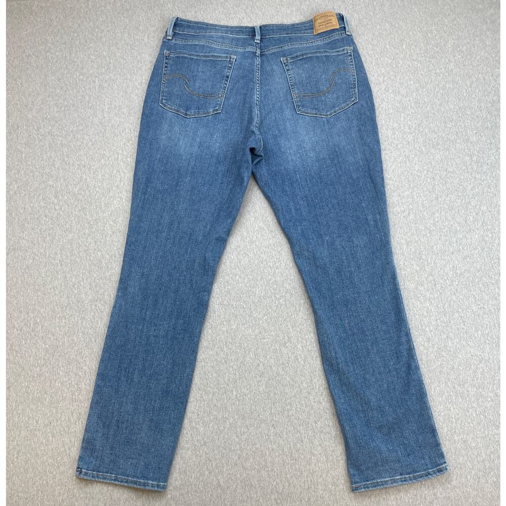 Levis Jeans Women 14M (32x30) Blue Cotton Blend Stretch Signature Straight - Picture 2 of 8